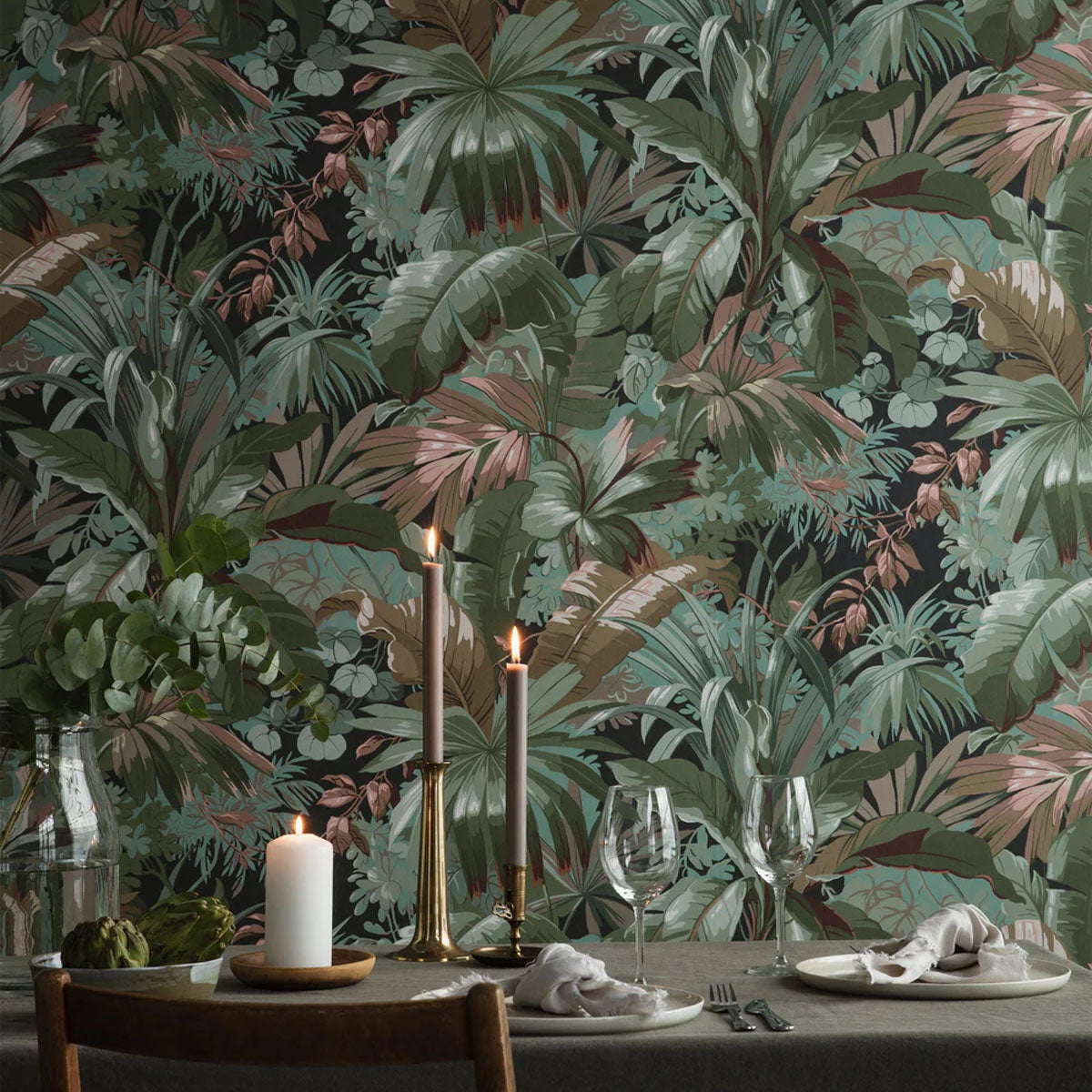 Palm Leaf Mural Wallpaper - Borastapeter