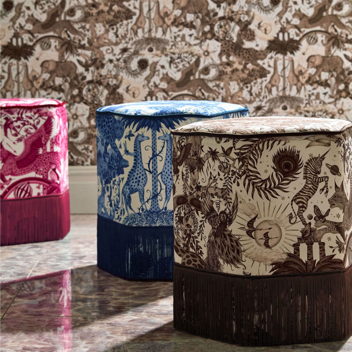 Paradise Lost Fabric - Clarke &amp; Clarke X Emma Shipley