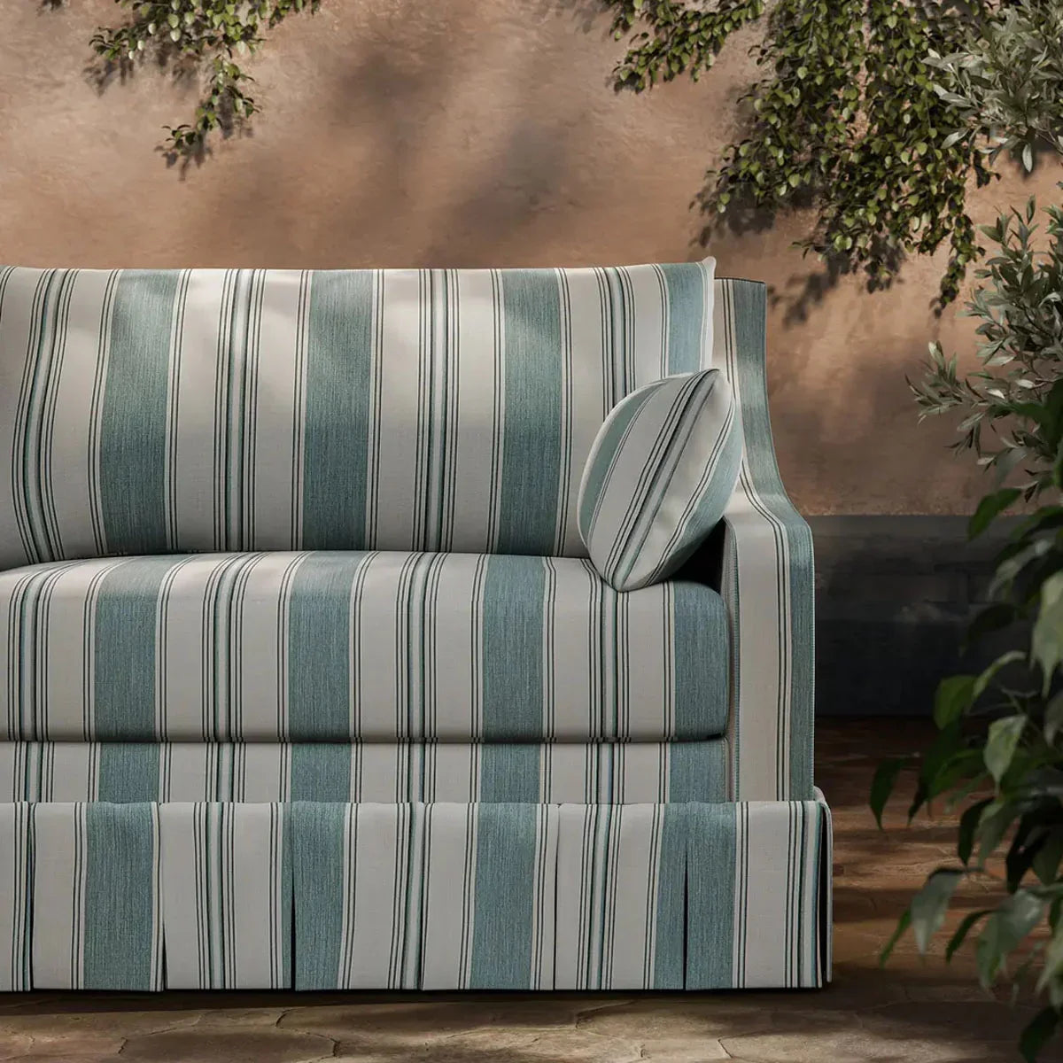 Parasol Stripe Indoor Outdoor Fabric - Zoffany X Michael S. Smith