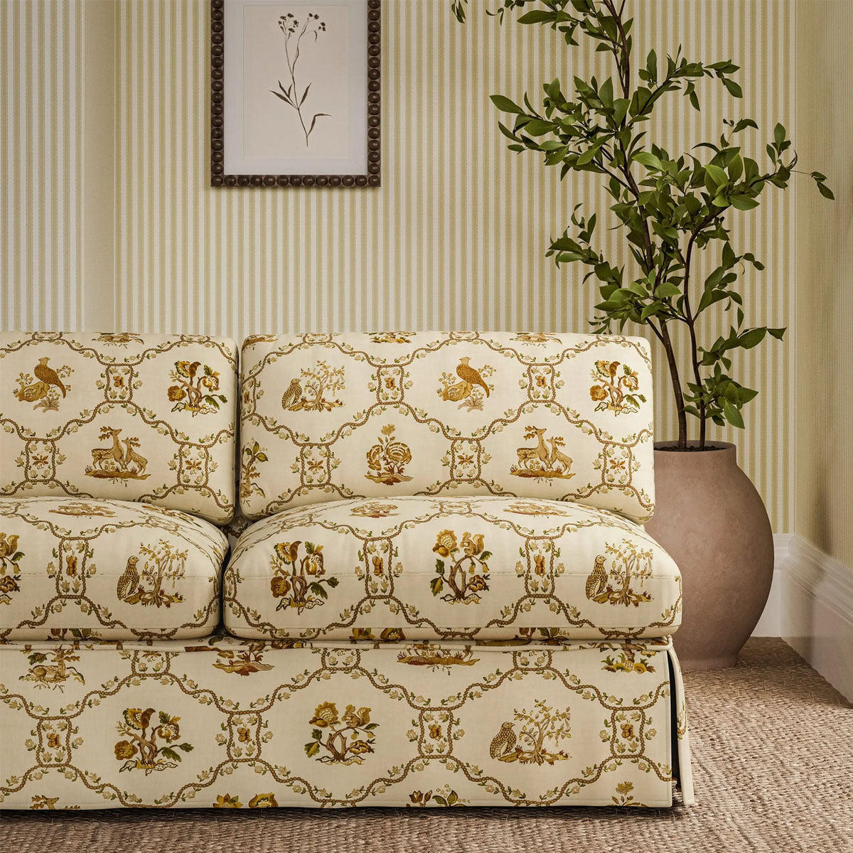 Partridge & Pear Fabric - Sanderson