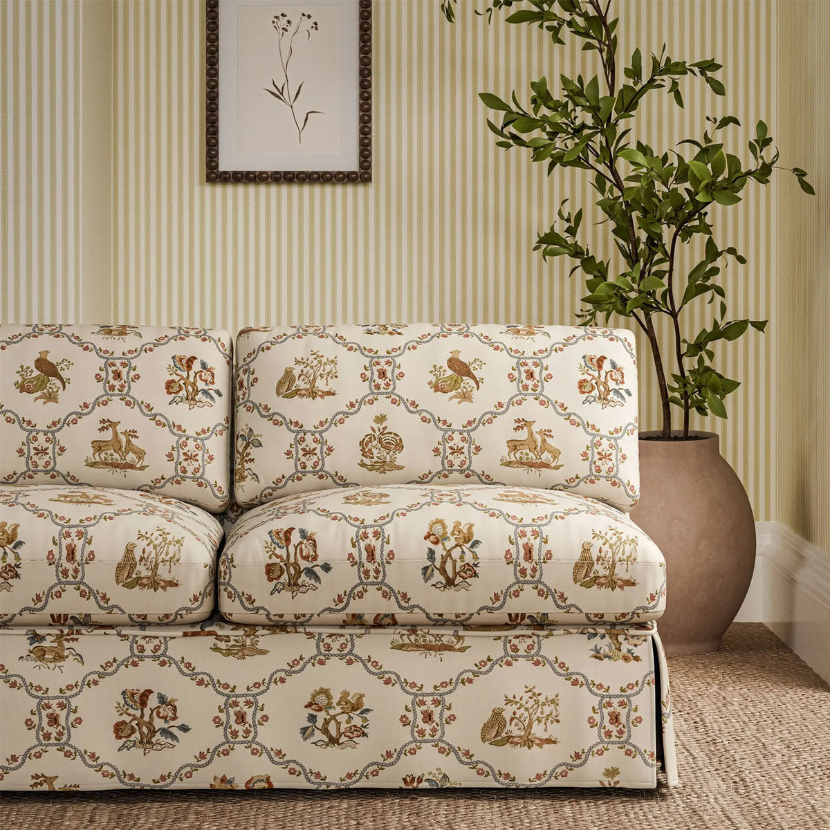 Partridge & Pear Fabric - Sanderson
