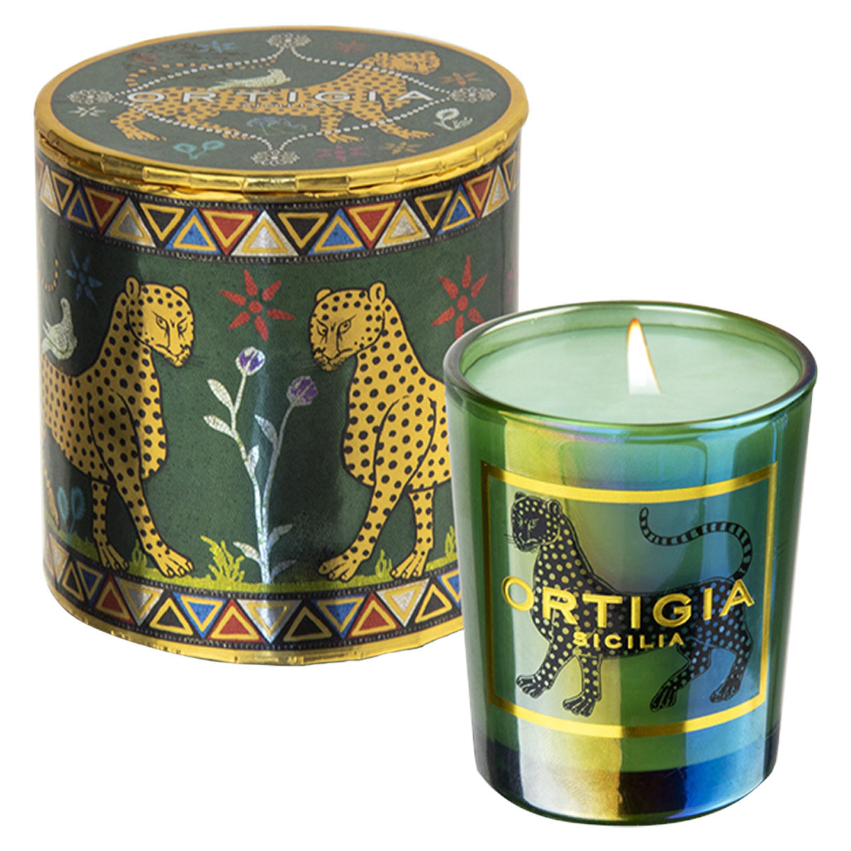 Small Decorated Candle - Ortigia