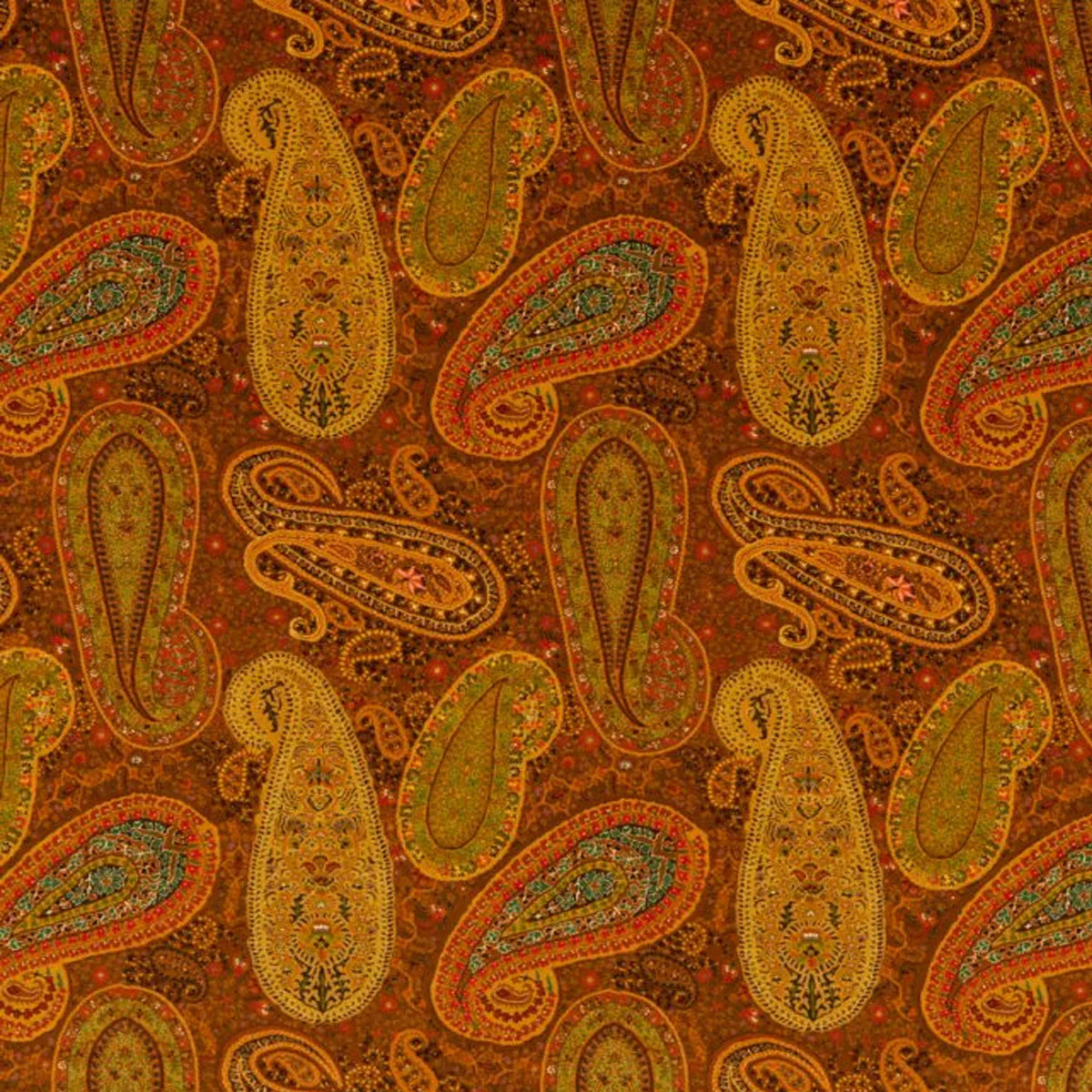 Peregrine Paisley Velvet Fabric - Mulberry Home