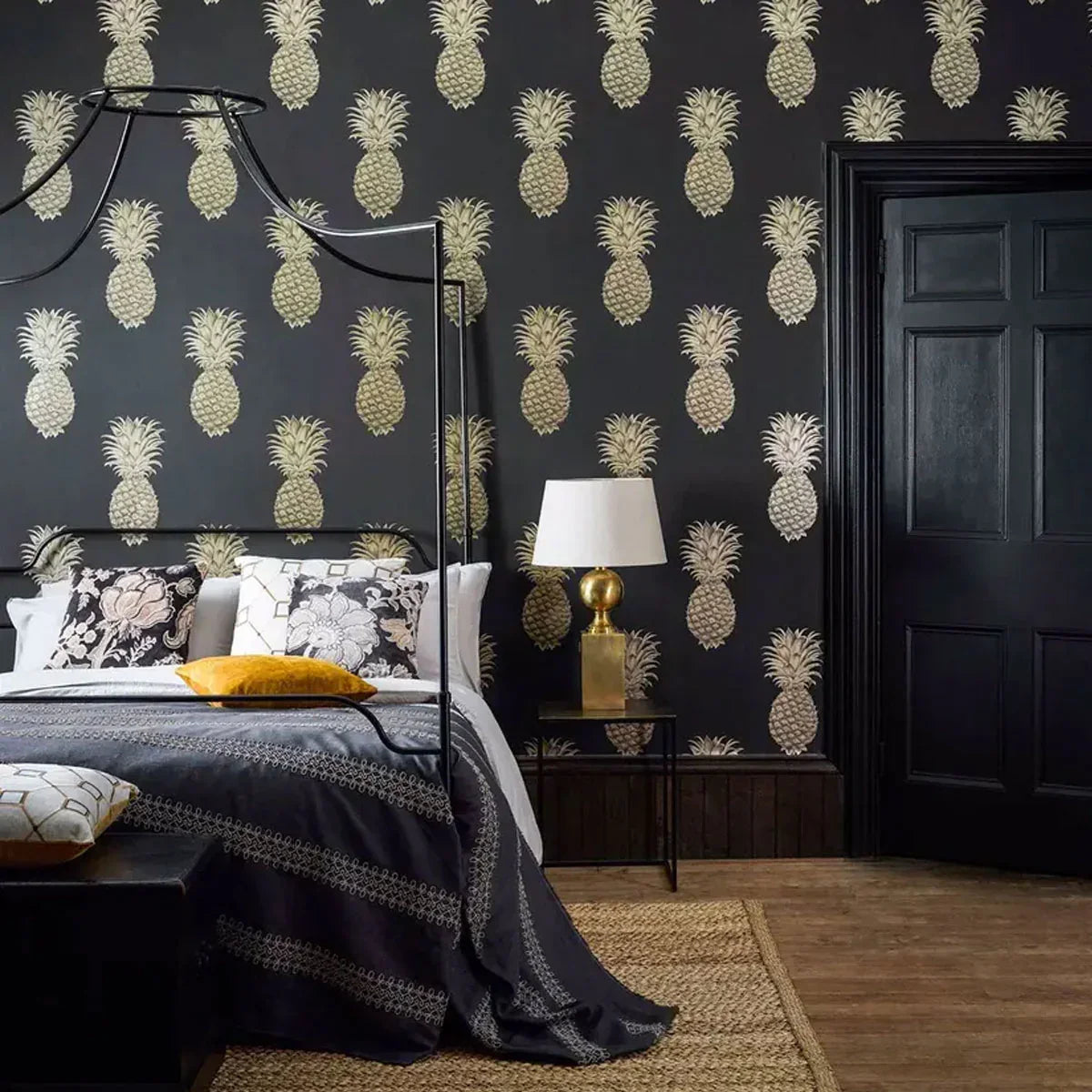 Pineapple Royale Wallpaper - Sanderson