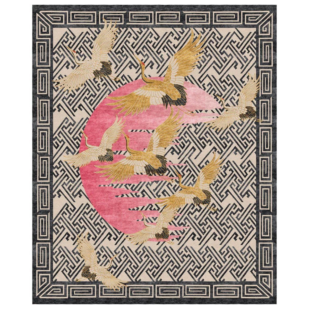 Pink Moon Hand Knotted Rug - Wendy Morrison Design