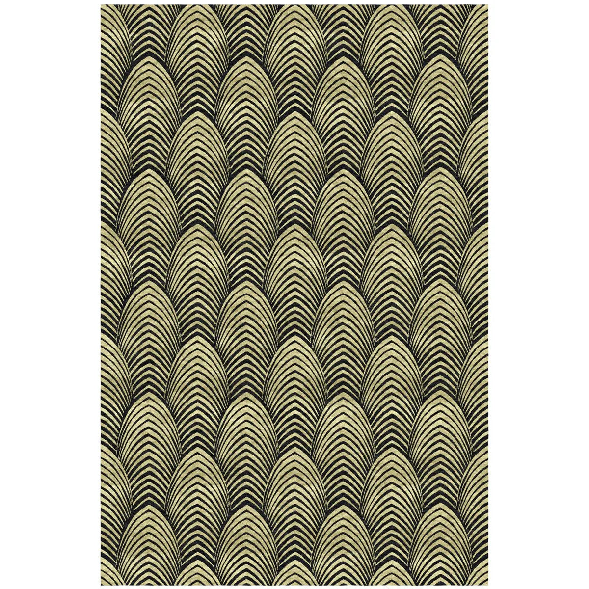 Plumage Gold Hand Tufted Rug - Wendy Morrison Design