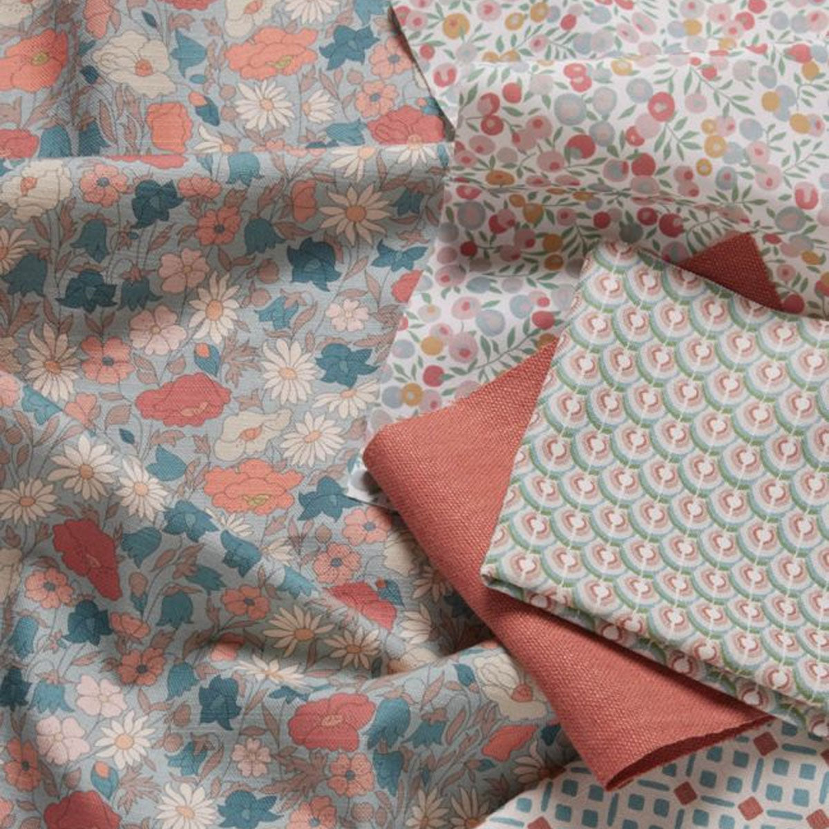 Poppy Meadowfield Fabric - Liberty
