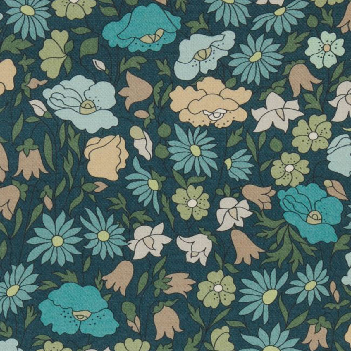 Poppy Meadowfield Fabric - Liberty