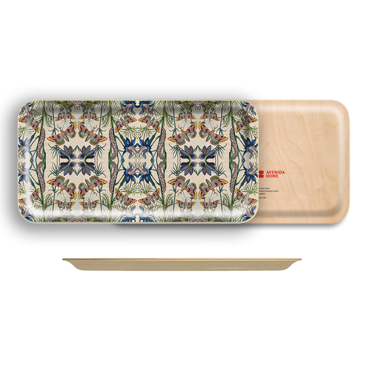 Birch Wood Narrow Tray - Avenida Home