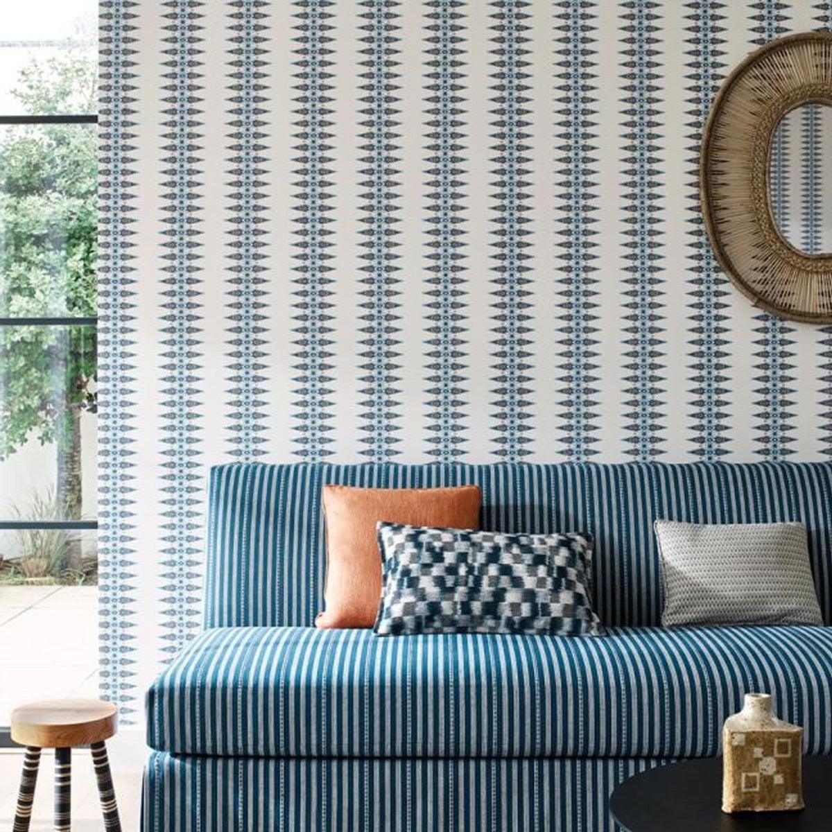 Jane Churchill - Priya Stripe Wallpaper