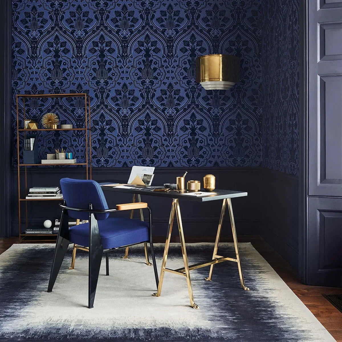 Pugin Palace Flock Wallpaper - Cole & Son