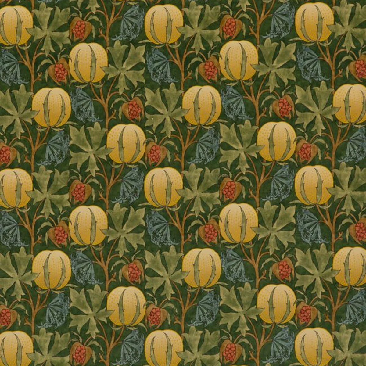 Pumpkins Velvet Fabric - GP&J Baker