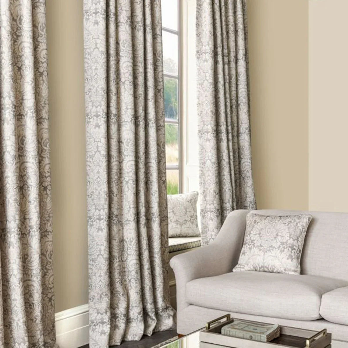 Queen's Damask Fabric - GP&J Baker