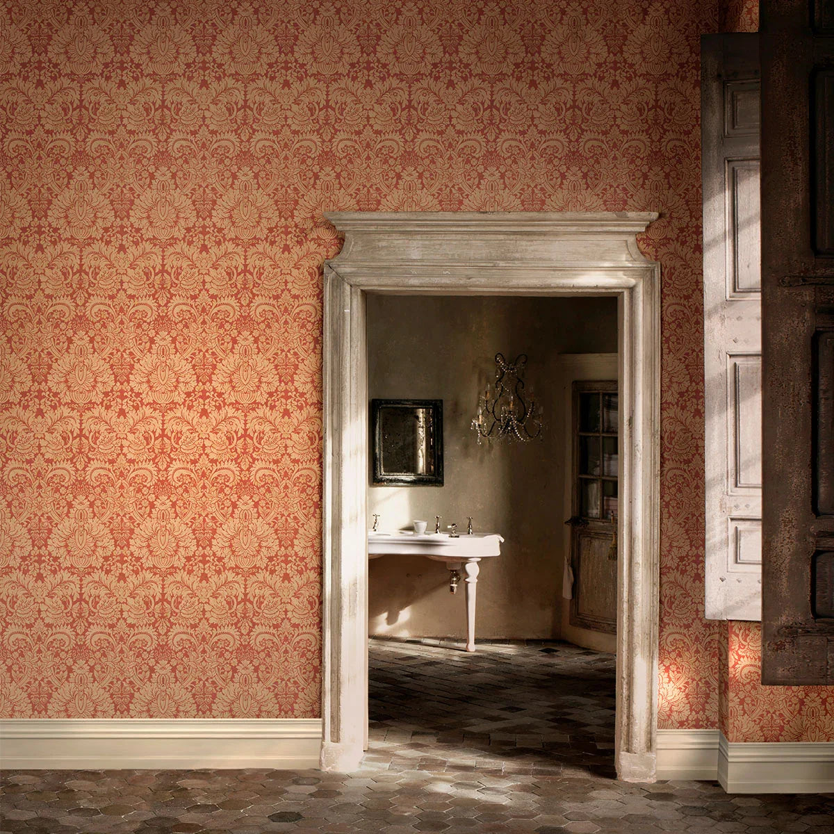 Queen's Damask Fabric - GP&J Baker