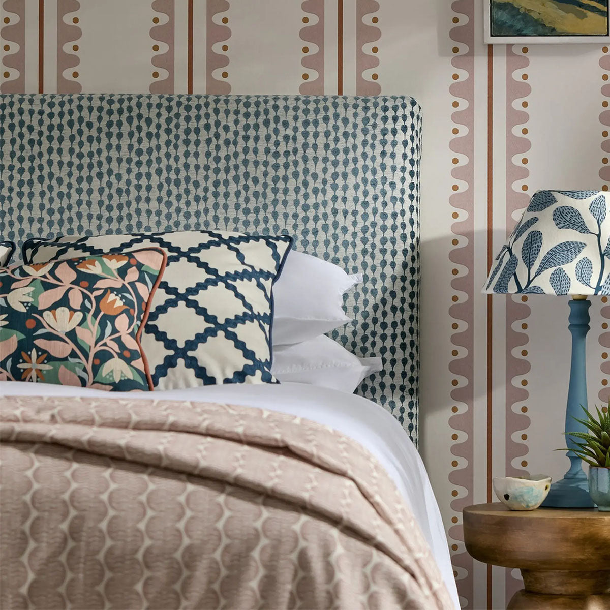 Raft Stripe Print Fabric - Scion