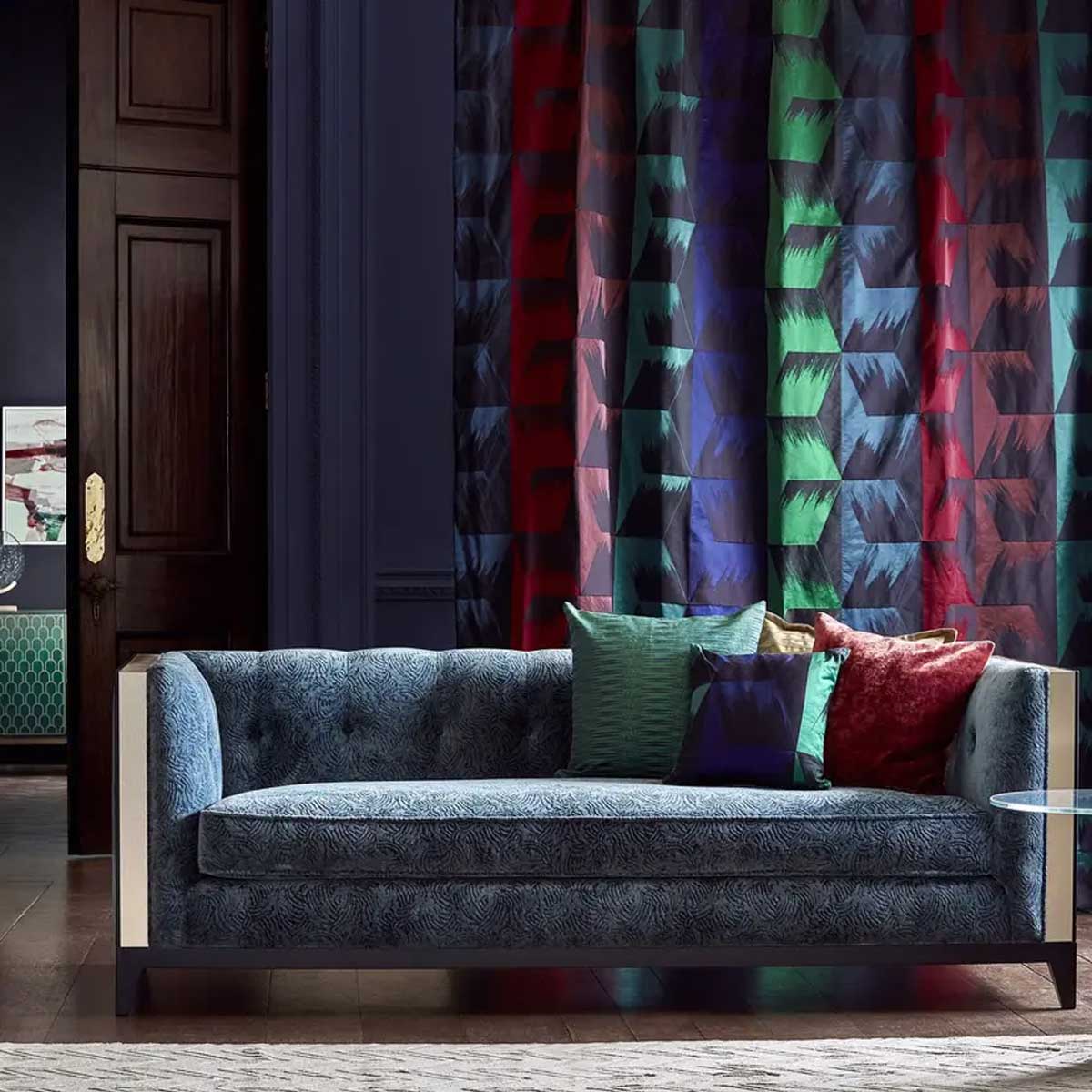 Rhombi Stripe Fabric - Zoffany