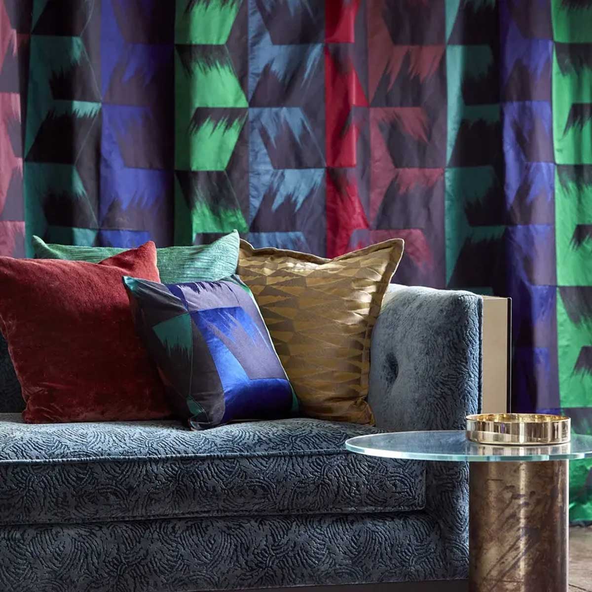 Rhombi Stripe Fabric - Zoffany