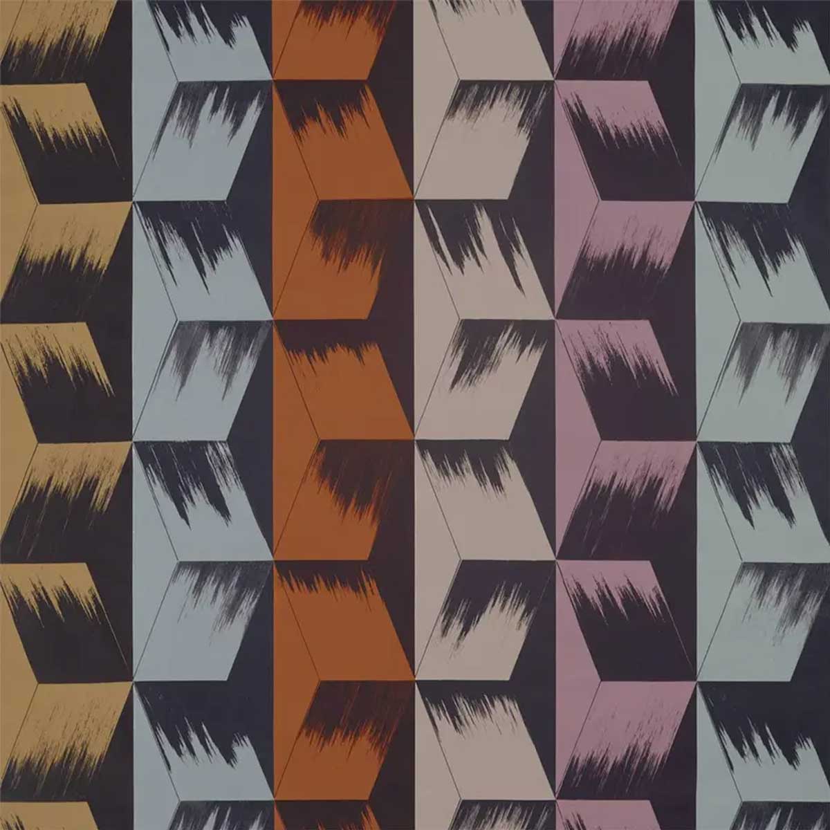Rhombi Stripe Fabric - Zoffany
