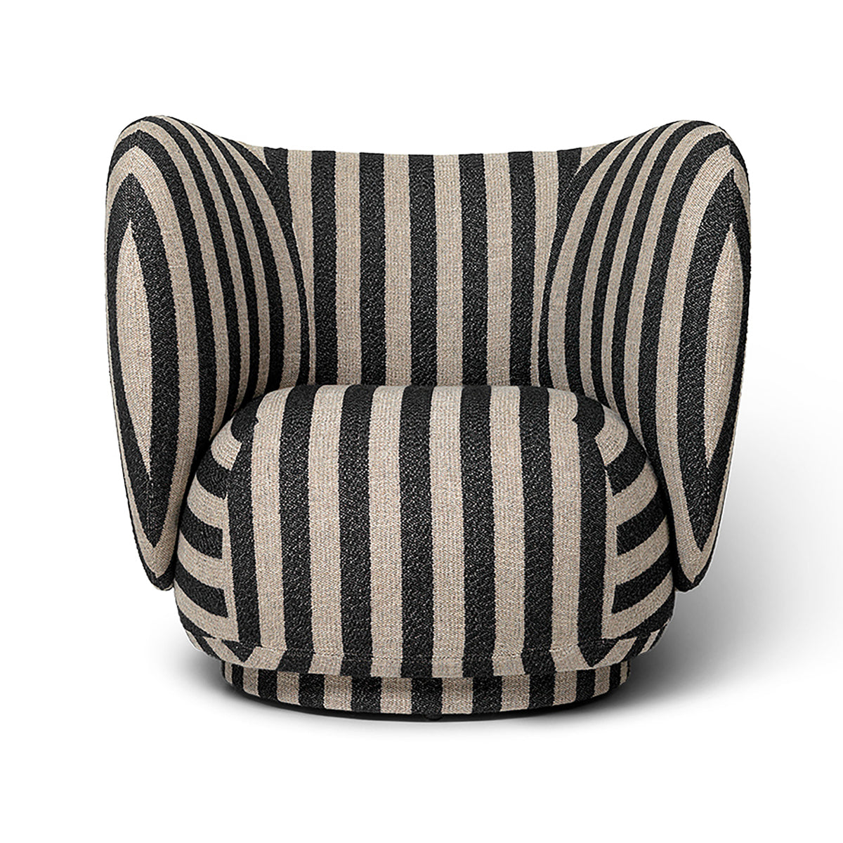 Rico Lounge Chair Louisiana Sand &amp; Black - ferm LIVING