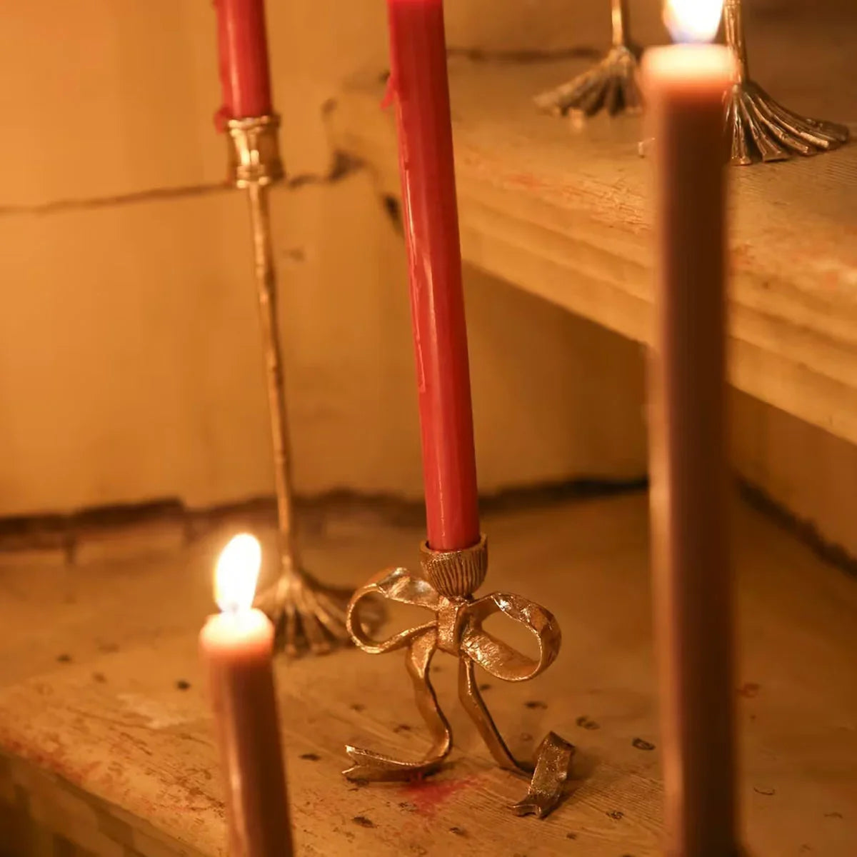 Riley Ribbon Candle Holder - Doing Goods