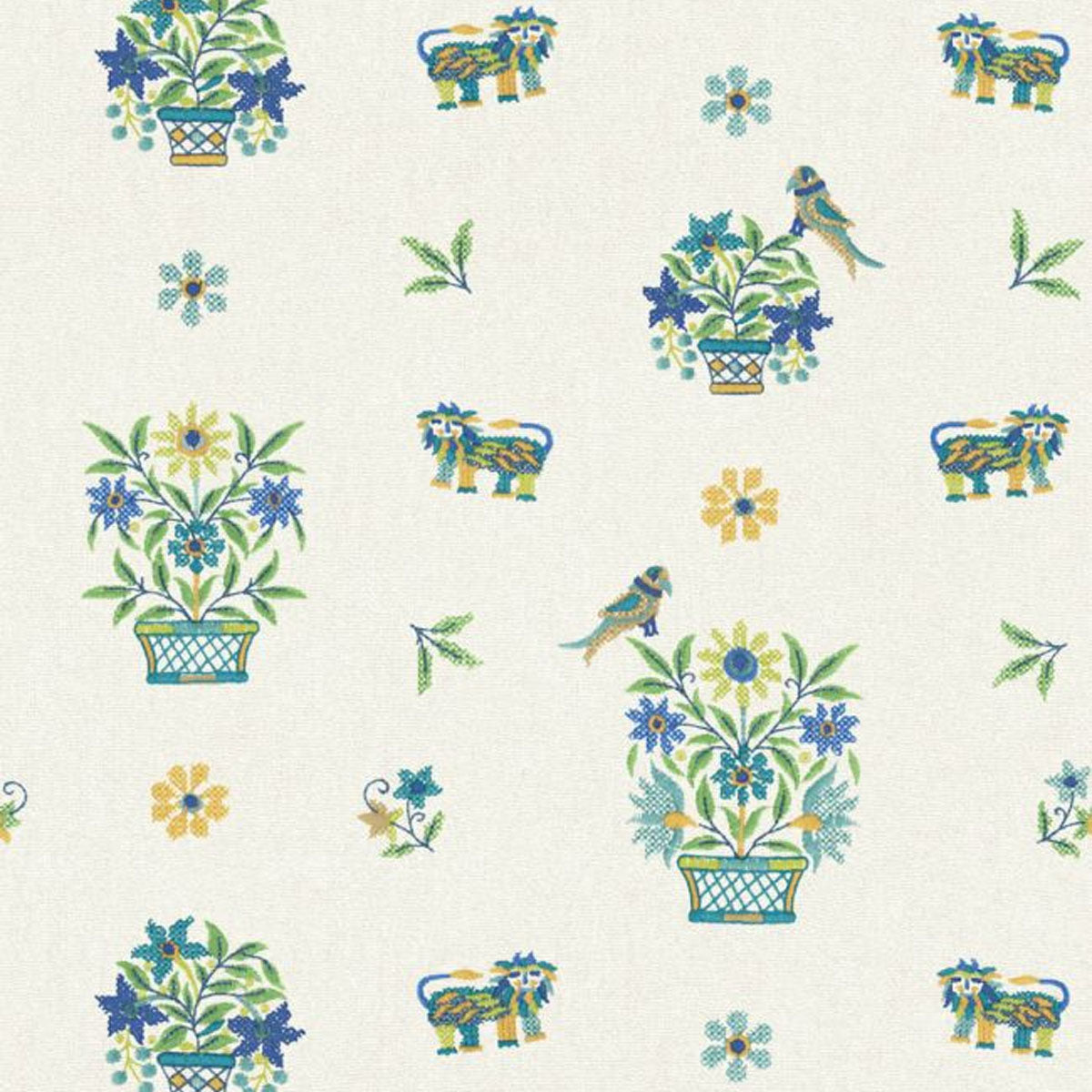 Roar Stitch Wallpaper - GP&J Baker X Kit Kemp