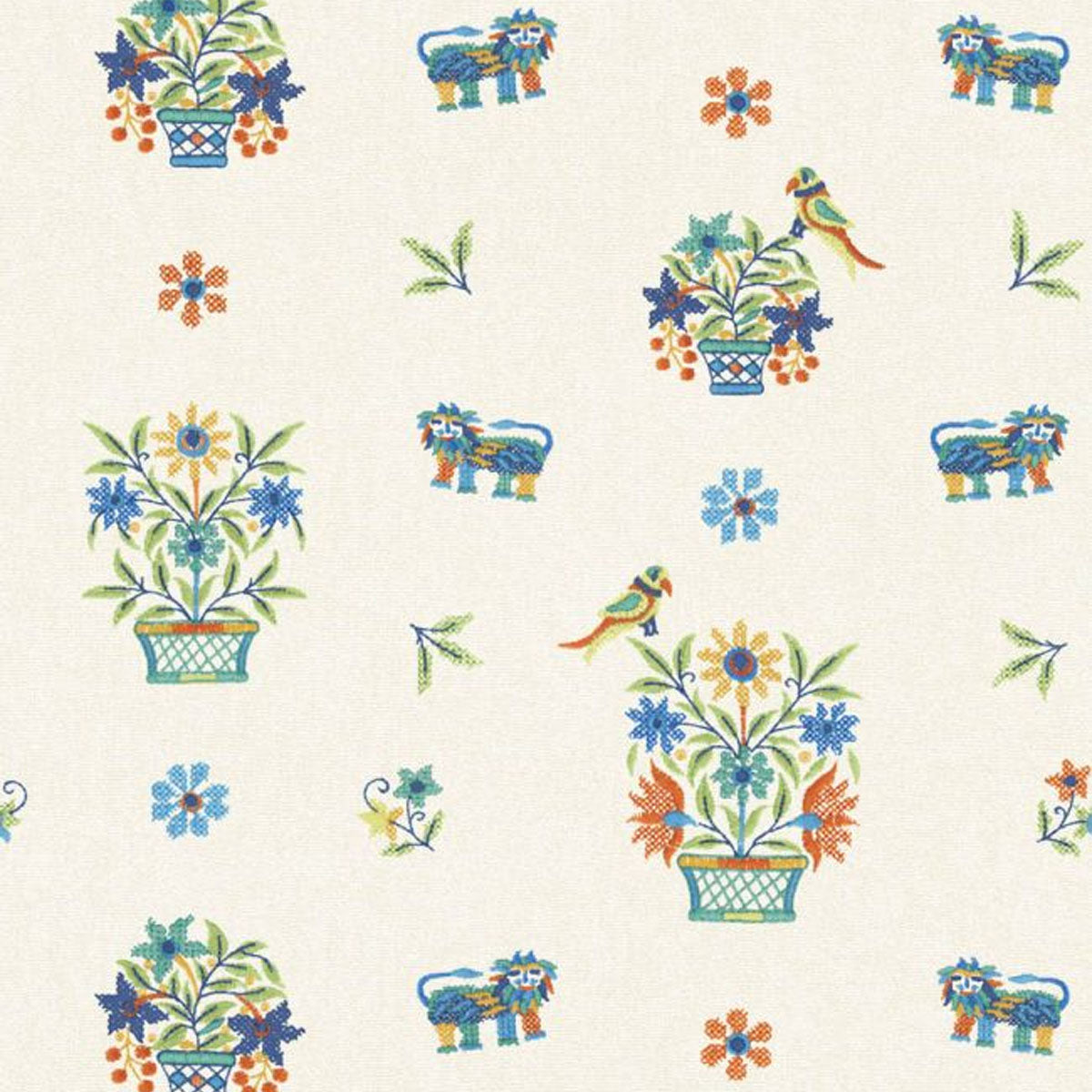 Roar Stitch Wallpaper - GP&J Baker X Kit Kemp