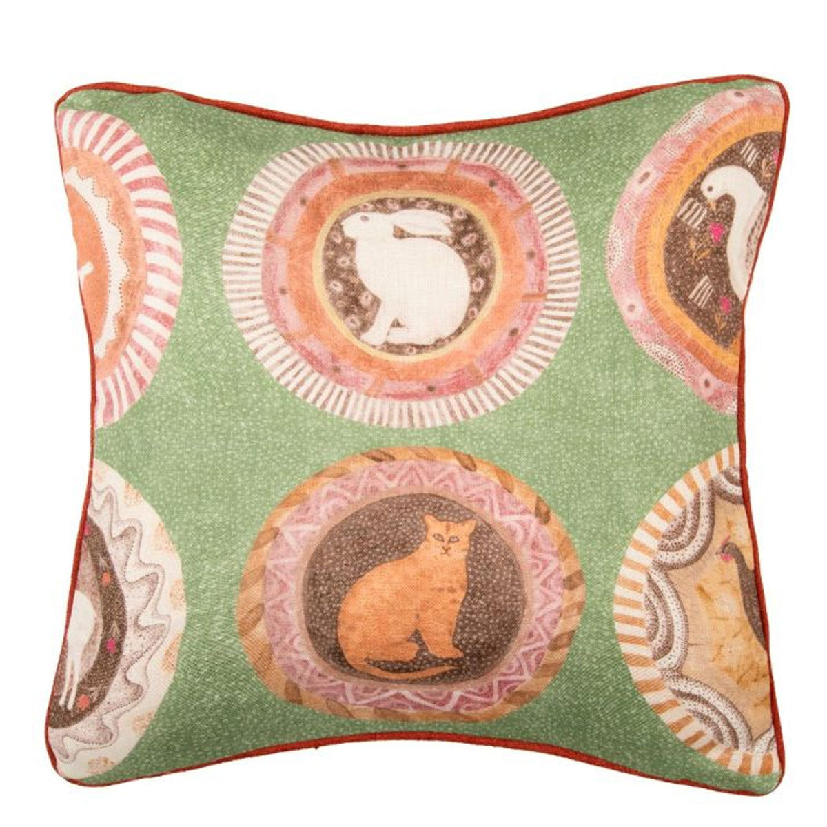 GP&amp;J Baker X Kit Kemp &#39;Robina&#39;s Dinner Party&#39; Cushion