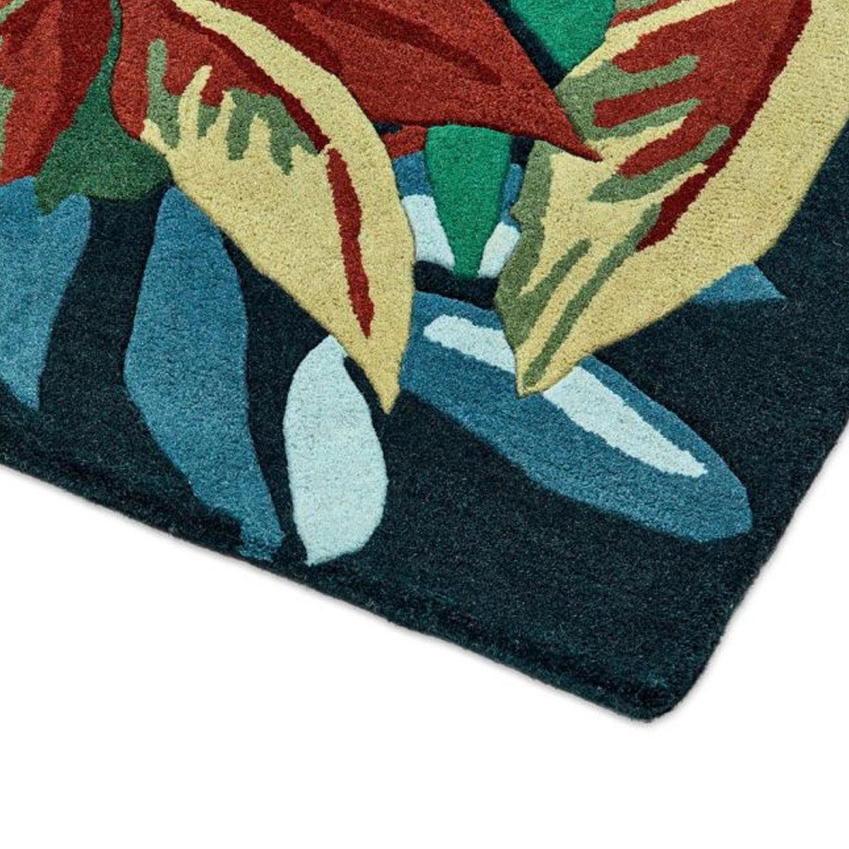 Sanderson &#39;Robins Wood - Forest Green&#39; Rug