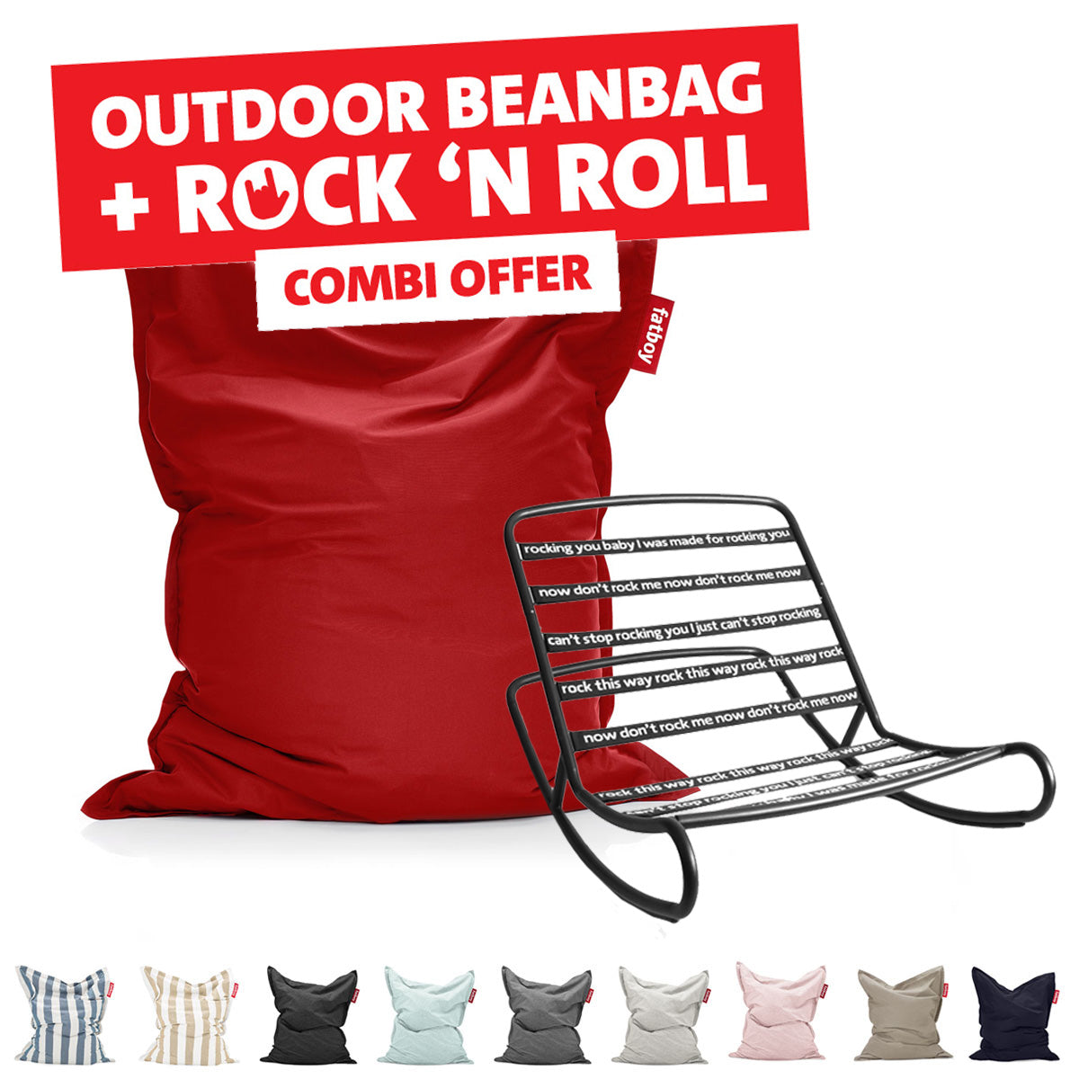 Original Outdoor Beanbag + Rock N Roll - Fatboy