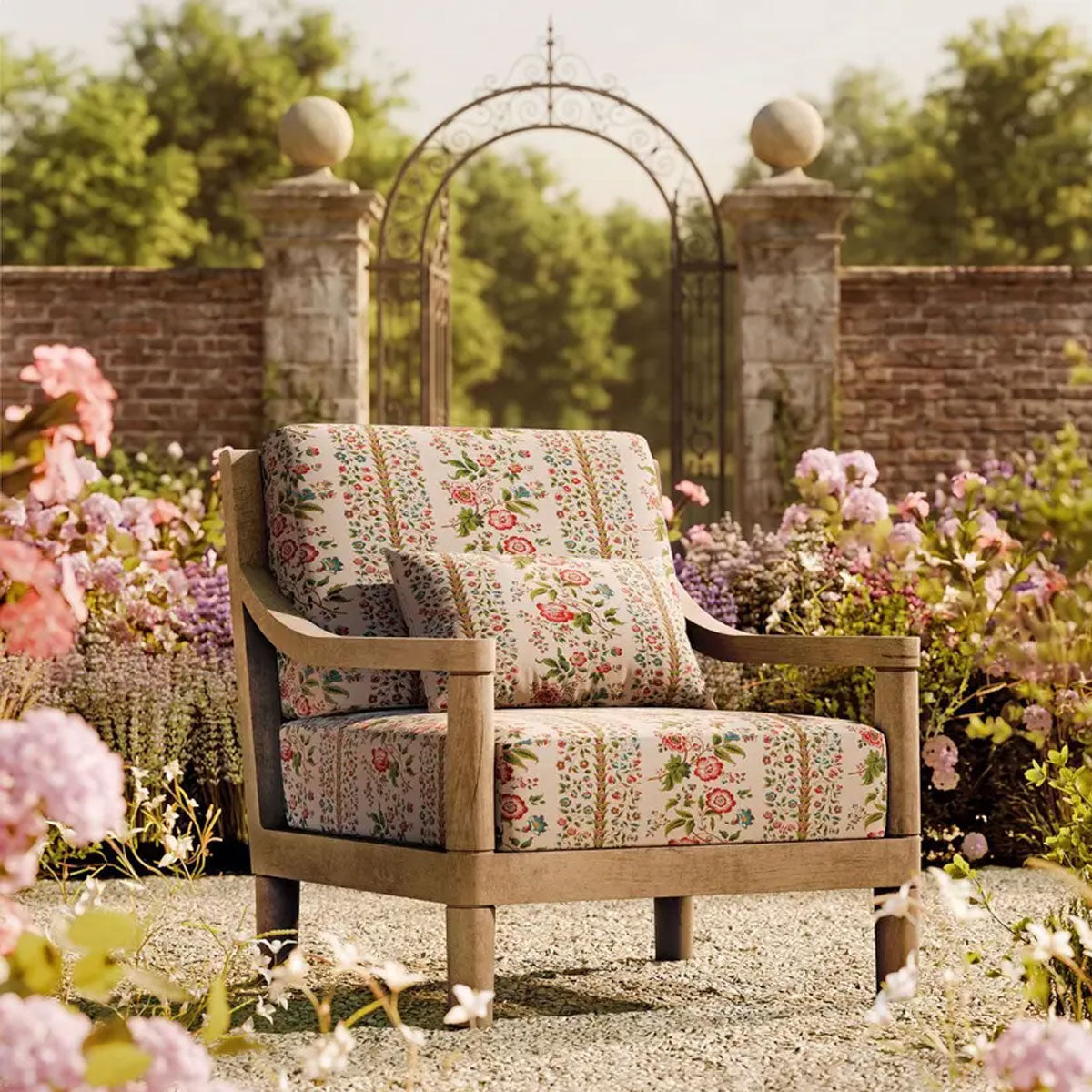 Rose Pergola Outdoor Fabric - Sanderson