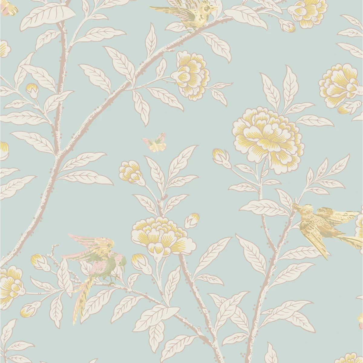 Roseberry with Birds Wallpaper - Cole & Son