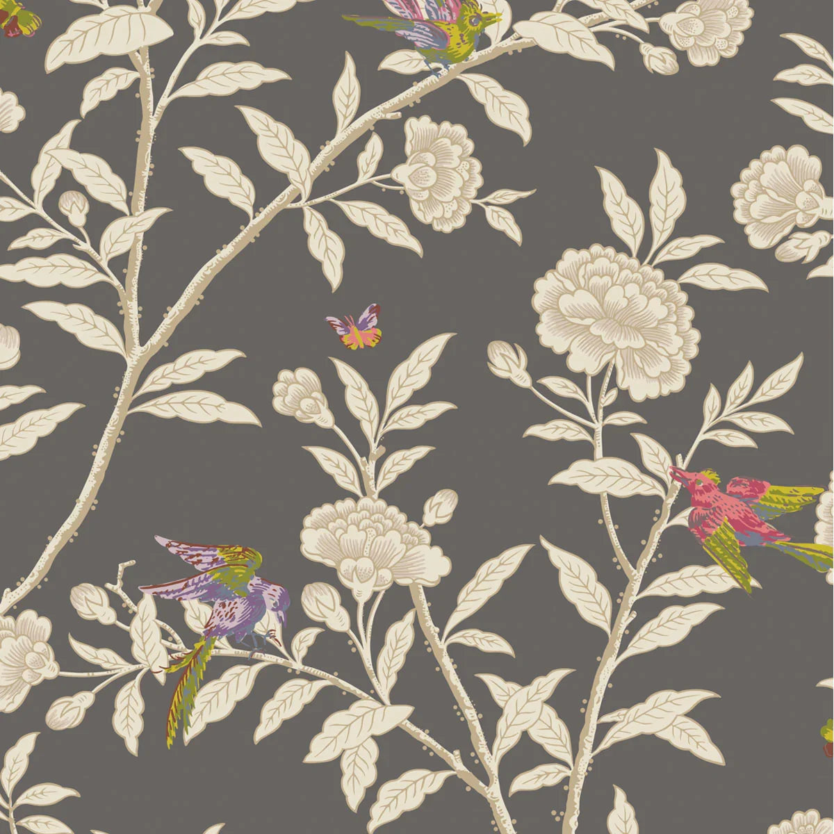 Roseberry with Birds Wallpaper - Cole & Son