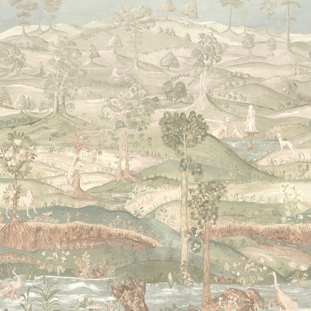 Royal Park Panel Wallpaper - GP&amp;J Baker