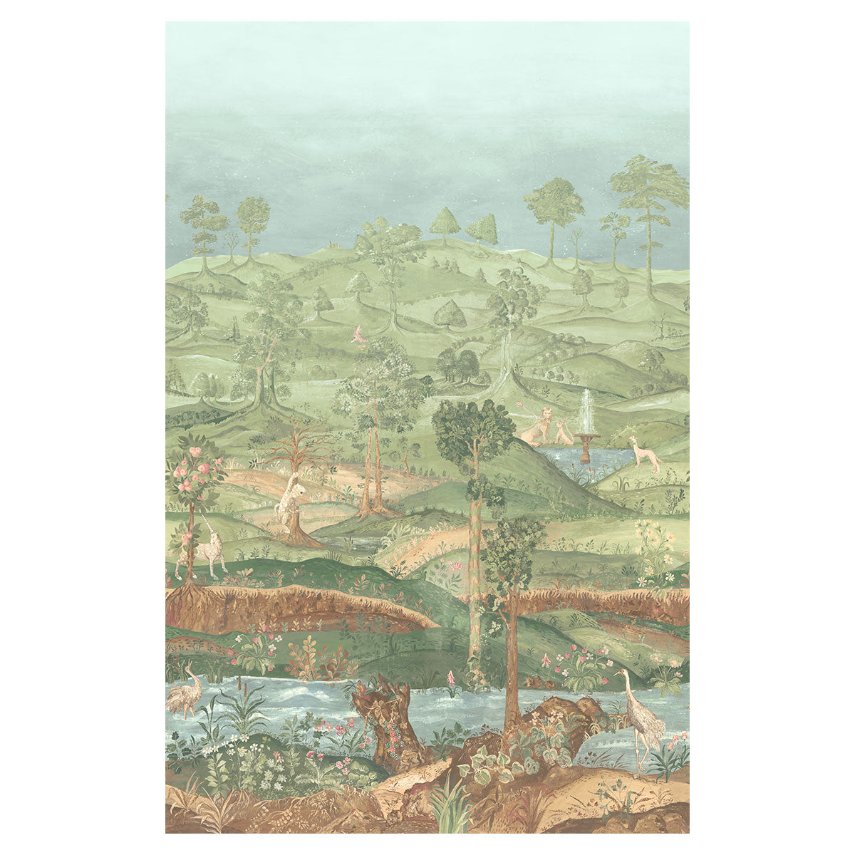 Royal Park Panel Wallpaper - GP&amp;J Baker