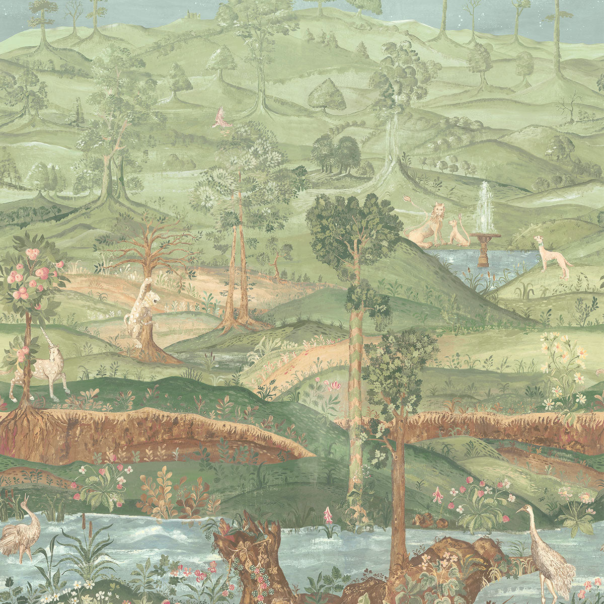 Royal Park Panel Wallpaper - GP&amp;J Baker