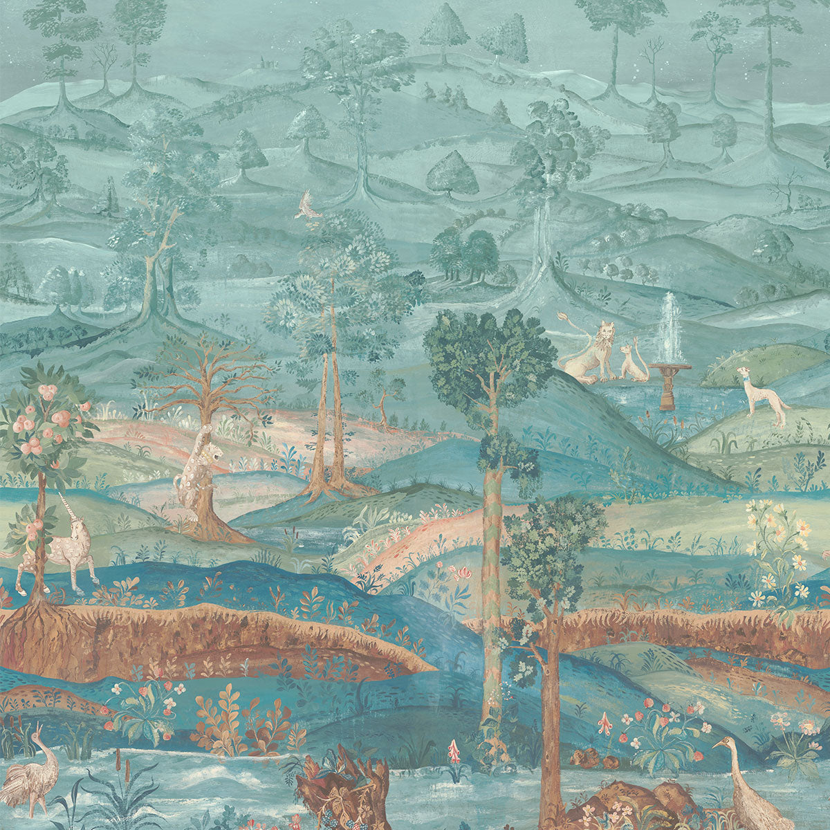 Royal Park Panel Wallpaper - GP&amp;J Baker