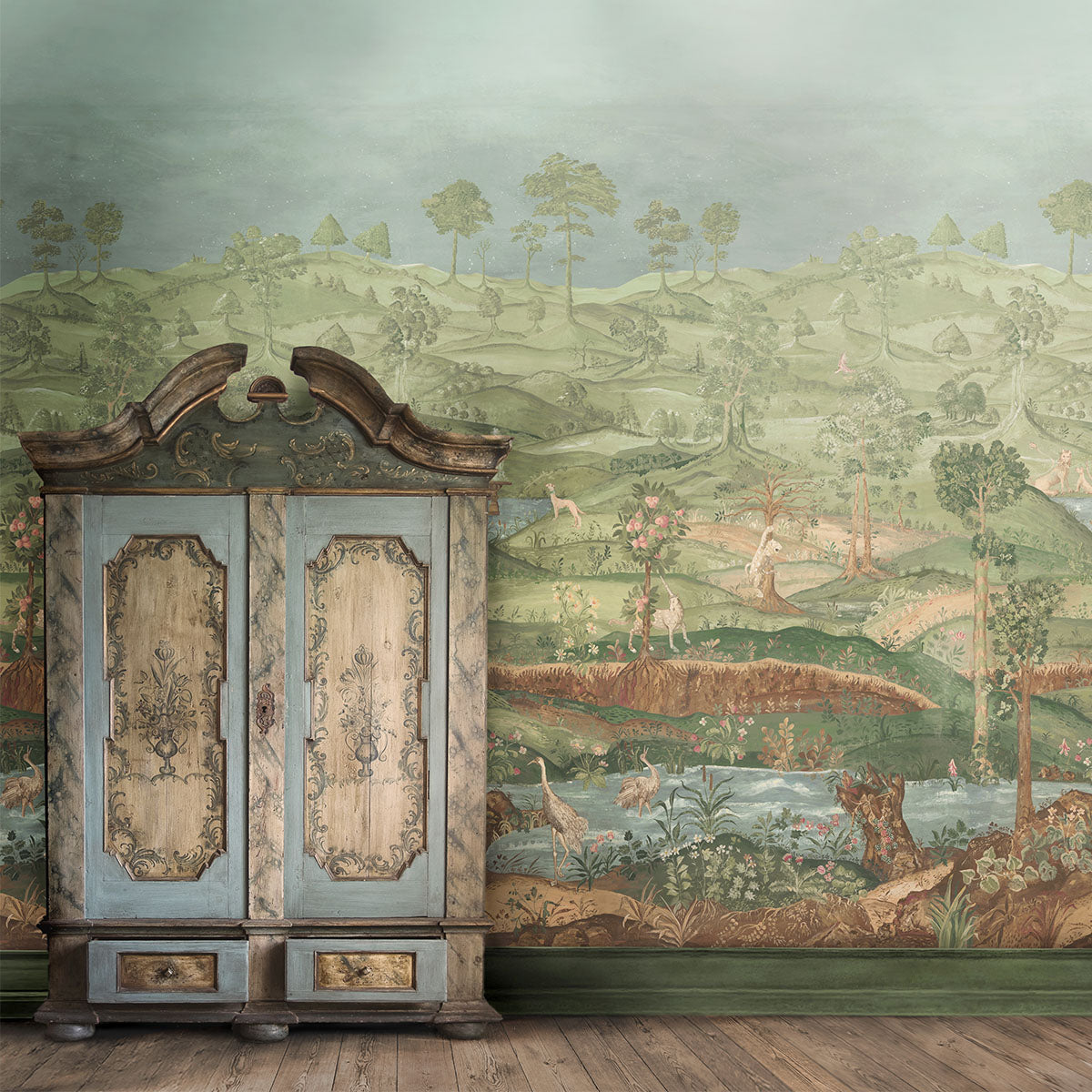 Royal Park Panel Wallpaper - GP&amp;J Baker