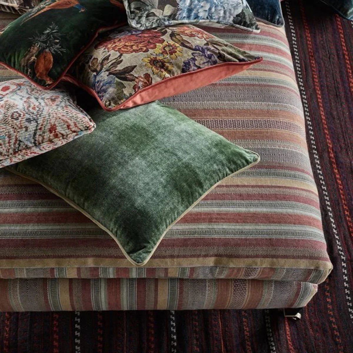 Rustic Stripe Fabric - Mulberry Home