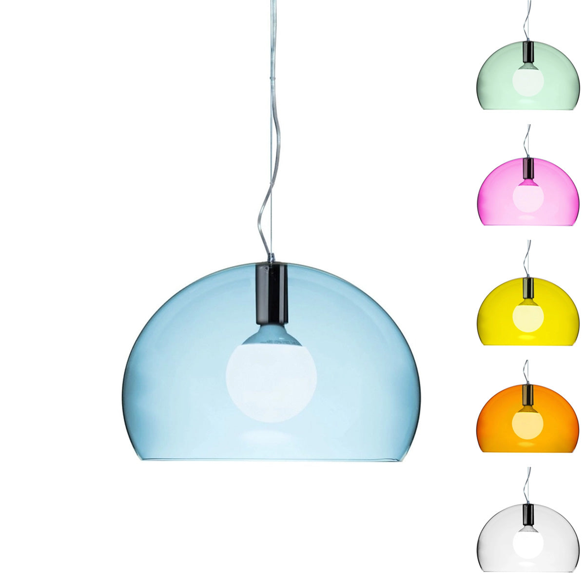 Small FL/Y Transparent Pendant Light - Kartell