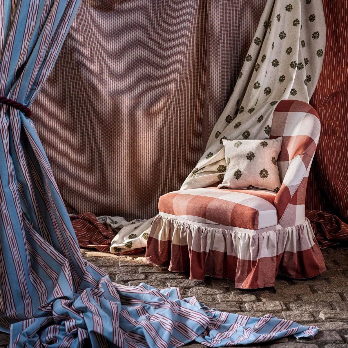 Sabu Stripe Fabric - Sanderson