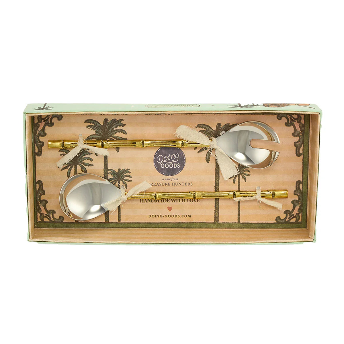 Bodhi Bamboo Salad Server Set In Giftbox - Doing Goods