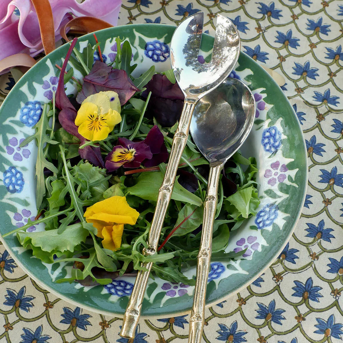 Bodhi Bamboo Salad Server Set In Giftbox - Doing Goods