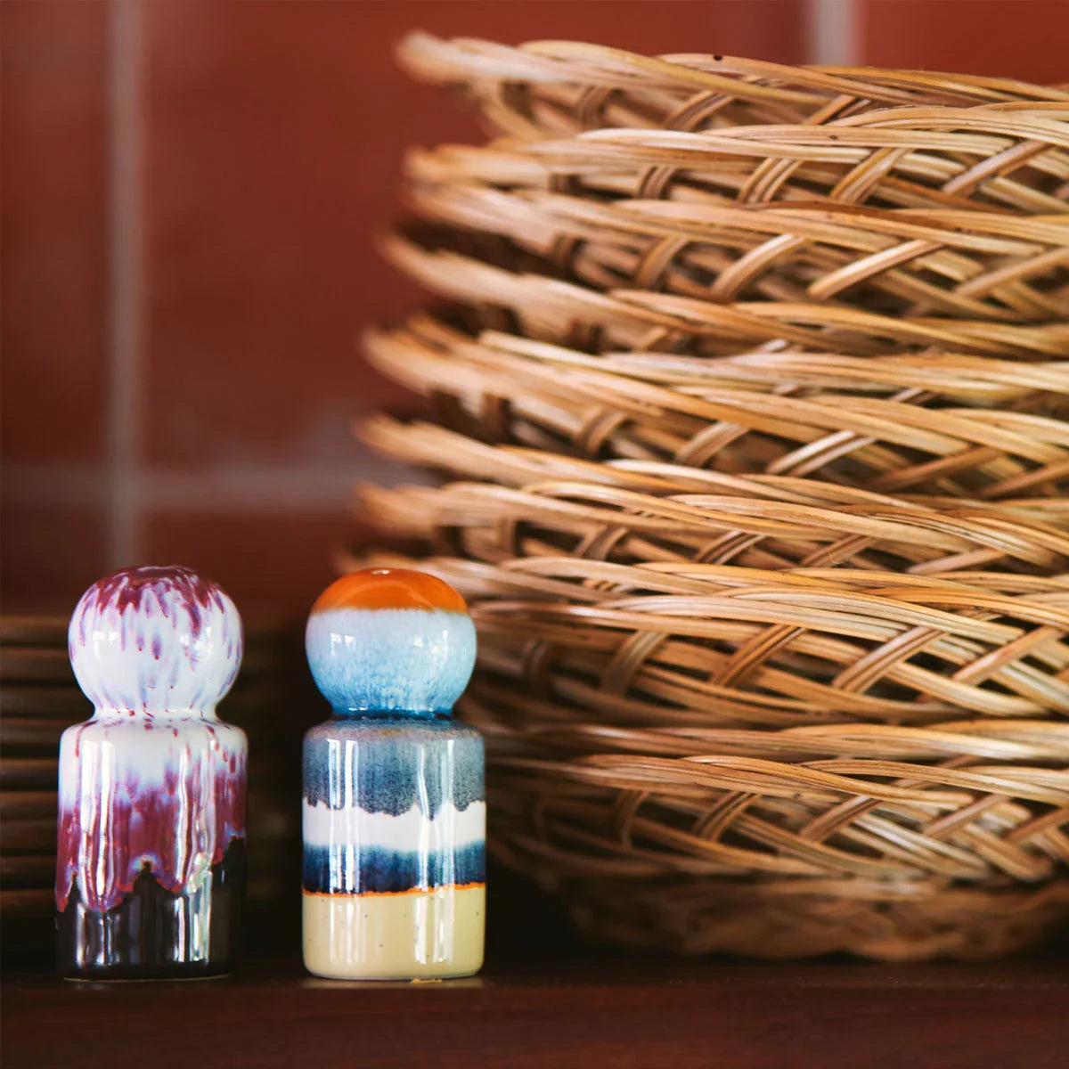 70s Ceramics Salt & Pepper Jar - HKLIVING