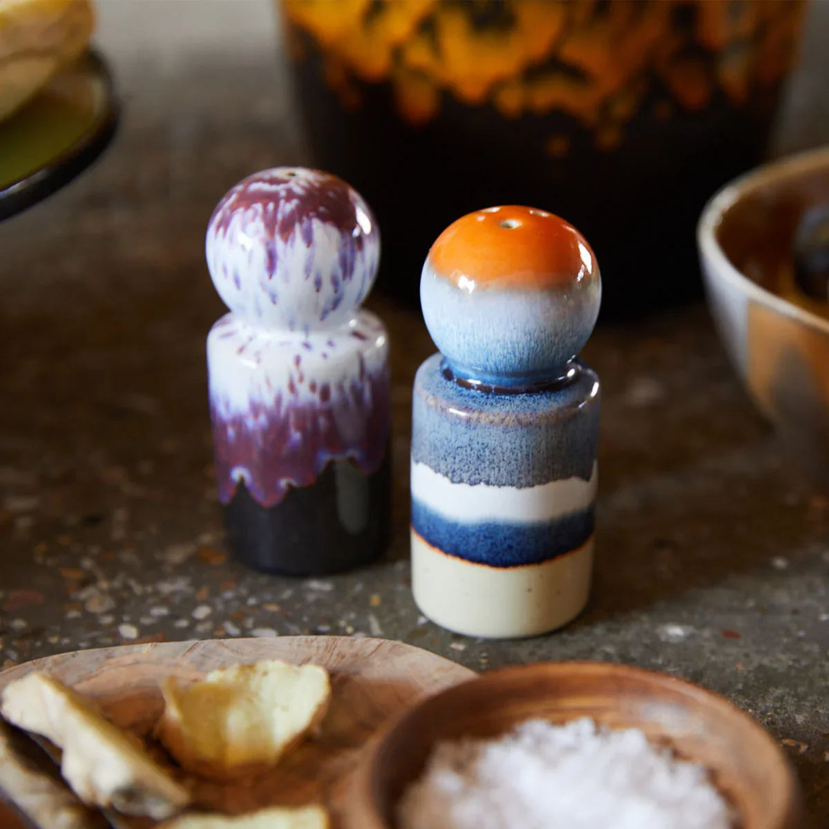 70s Ceramics Salt & Pepper Jar - HKLIVING