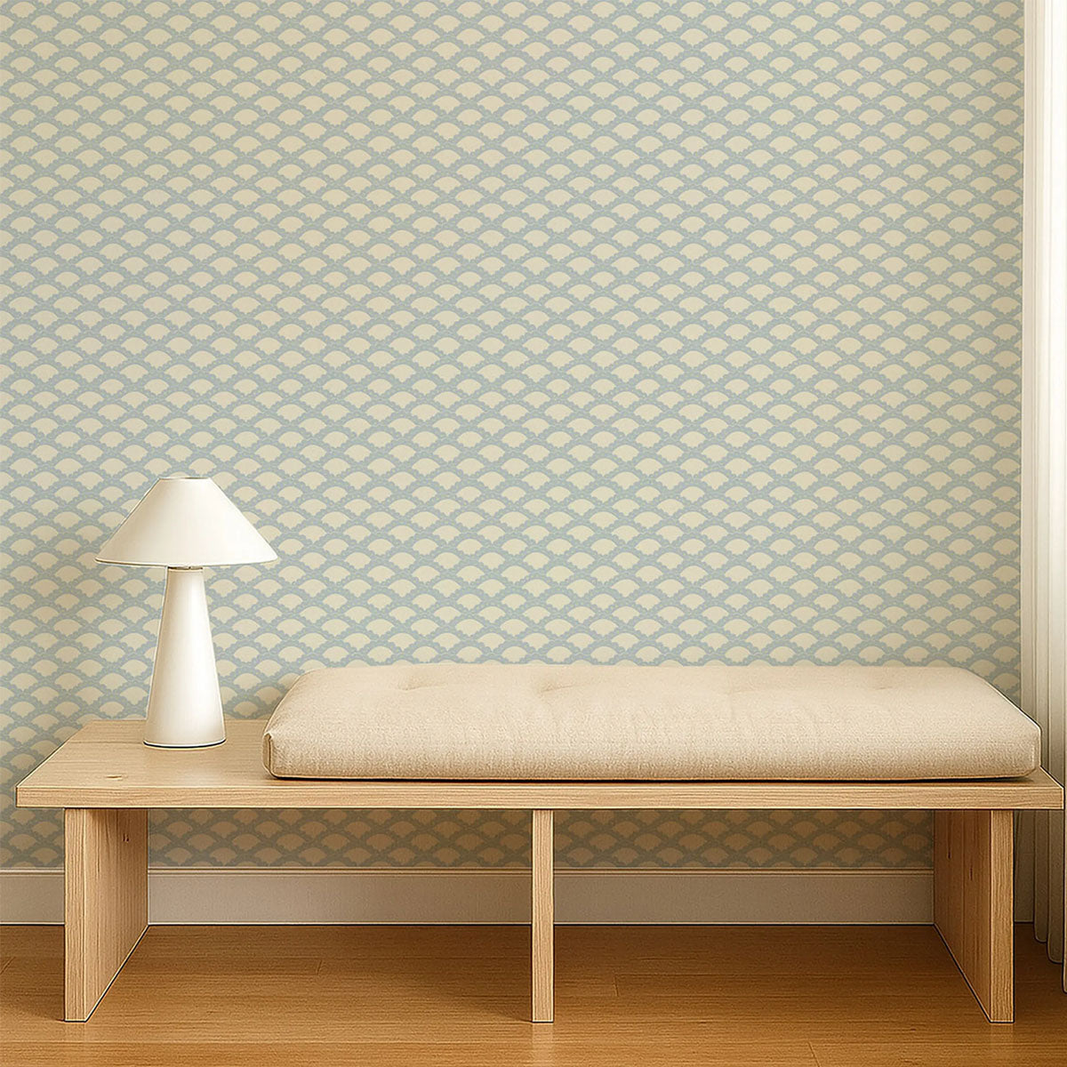 Scallop Frill Wallpaper - Scion