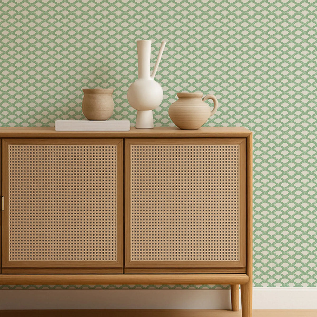 Scallop Frill Wallpaper - Scion