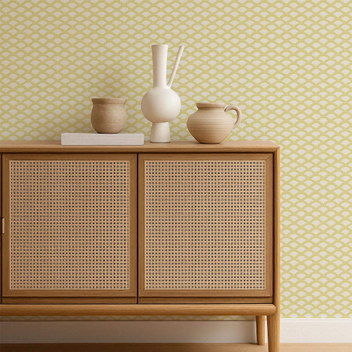 Scallop Frill Wallpaper - Scion