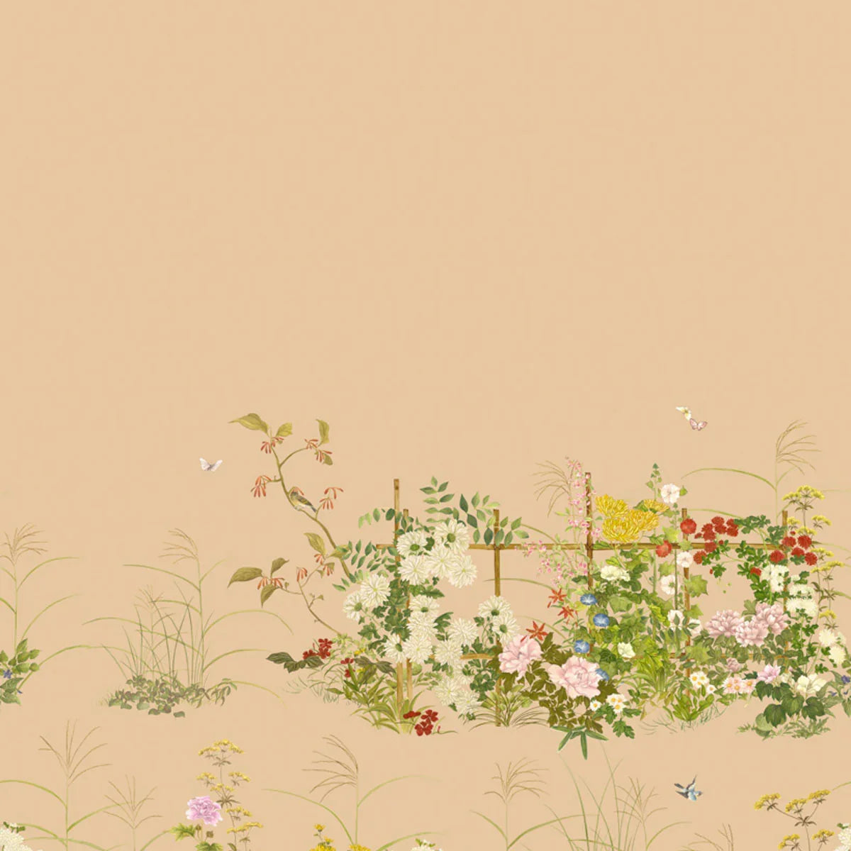 Scenic Flora Gilded Wallpaper - Cole & Son