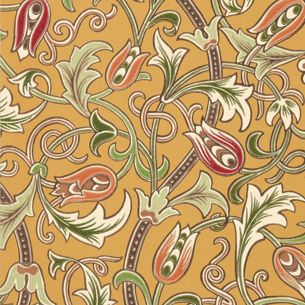 Scrolling Tulip Wallpaper - Morris & Co