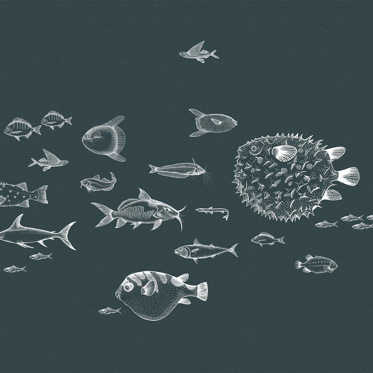 Sea Current Mural Wallpaper - Coordonne
